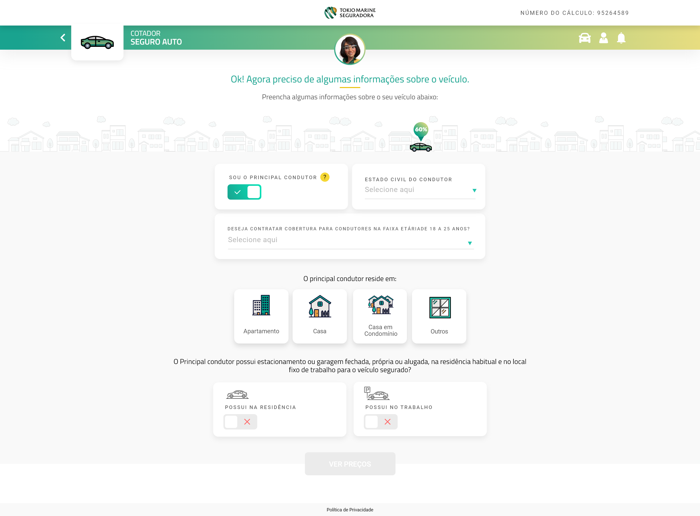 Digital Auto Insurance Quote interface screen 2