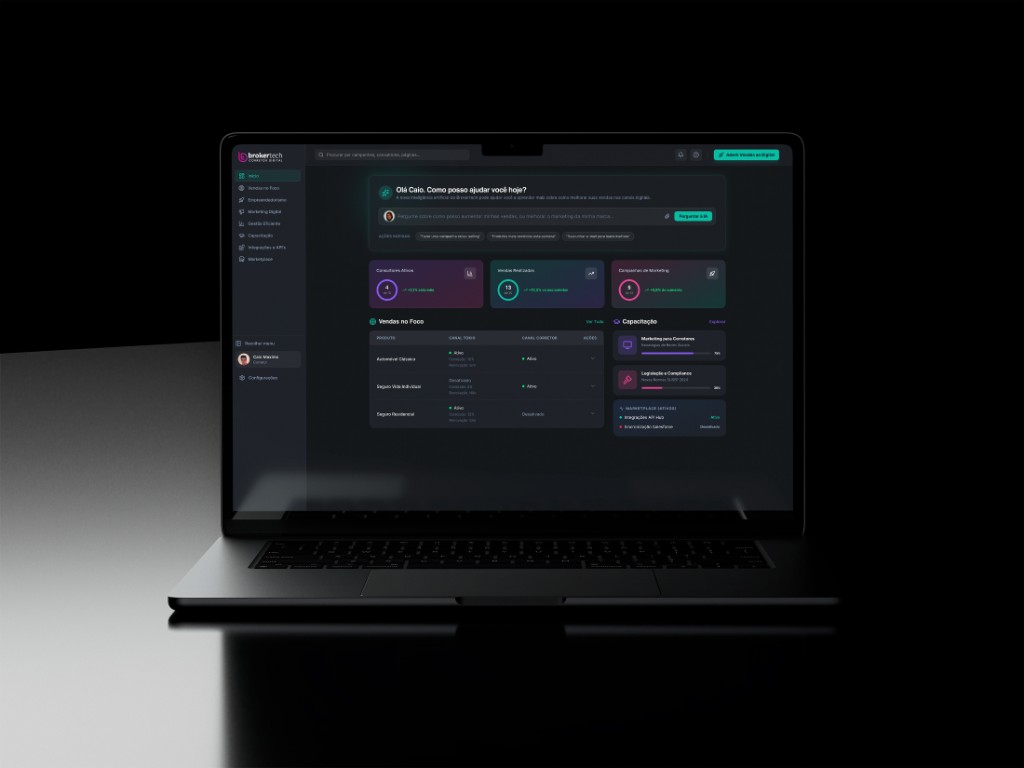 Insurance Brokers Platform product interface overview
