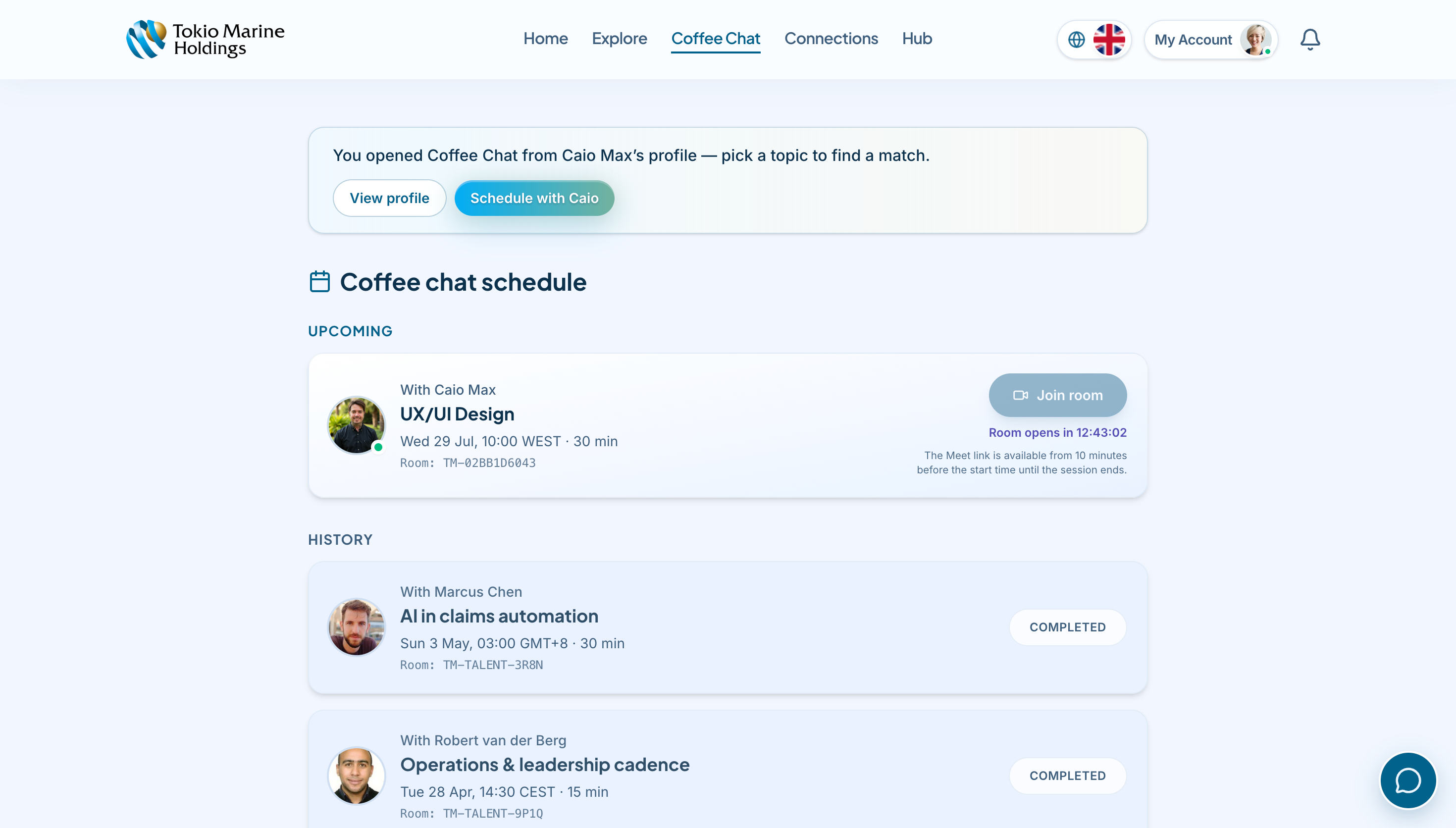Global Talent Network interface screen 5