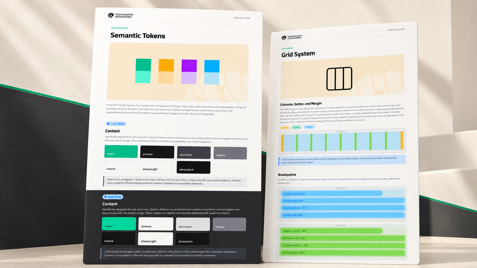 Tokio Marine Web Design System interface screen 1
