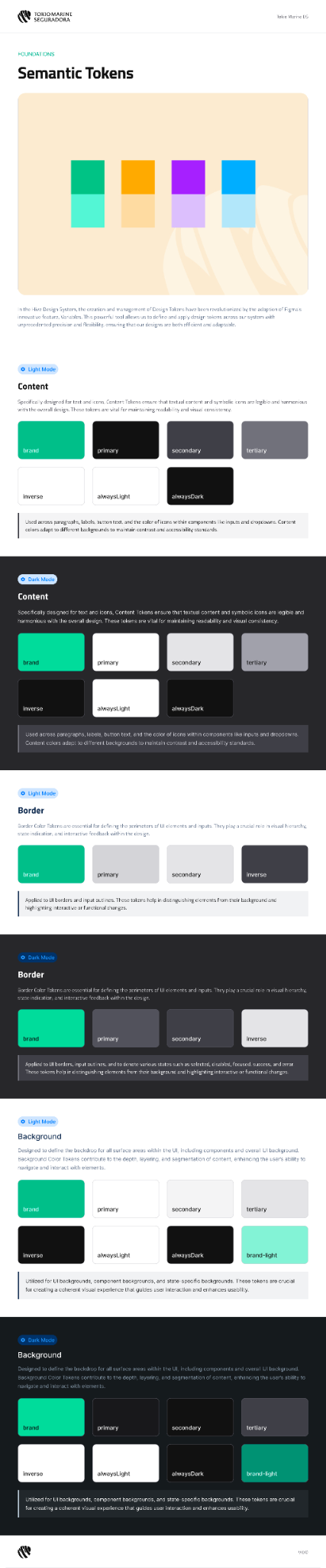 Tokio Marine Web Design System interface screen 2